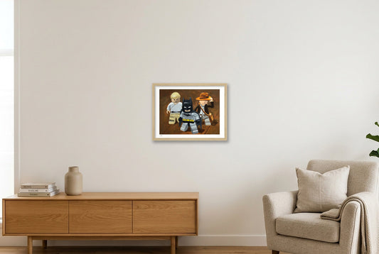 The Big 3 — 40×30cm, 16×12" Oak Frame
