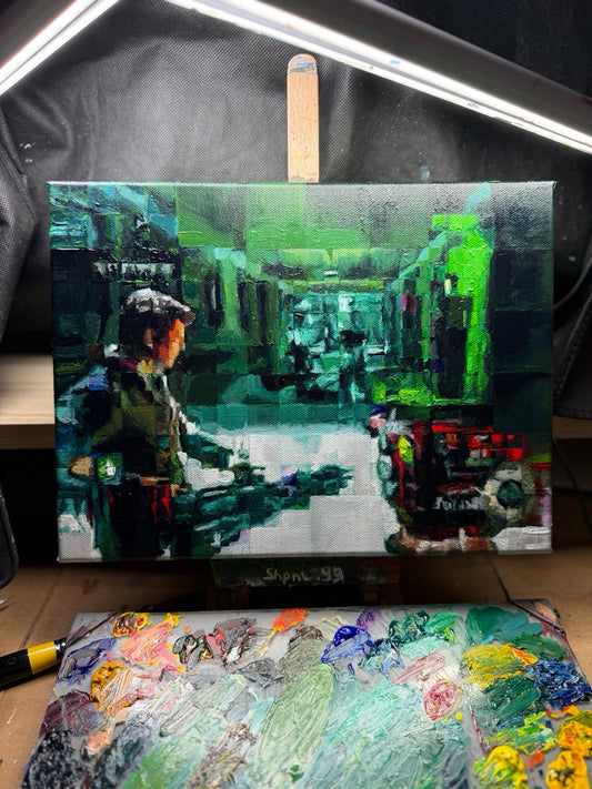 Five (Compressed) - Original Painting