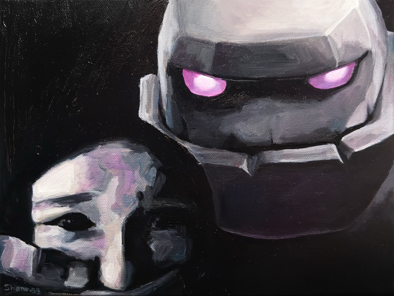 Creepy Clash Royale Golem - Original Painting