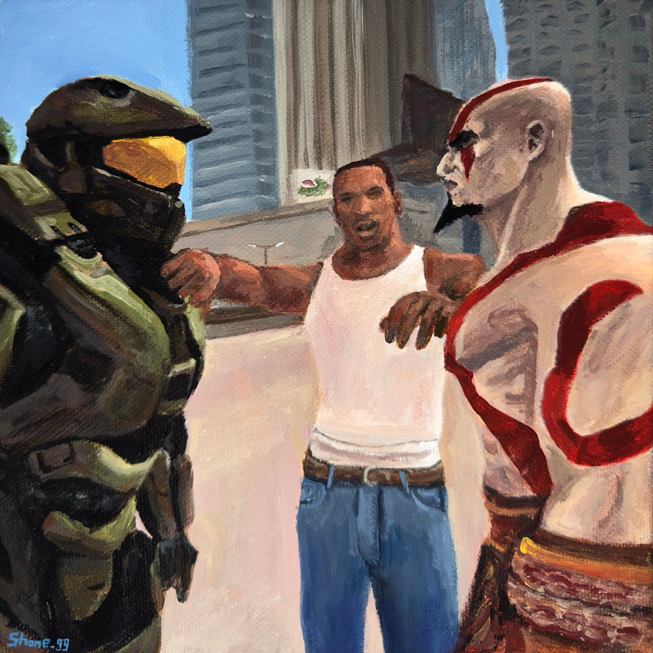 Console War - Original Painting