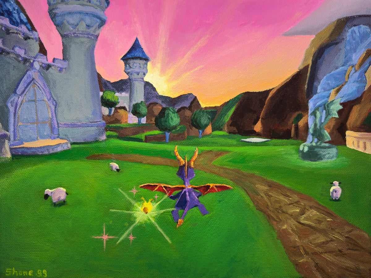 Spyro the Dragon - Original Painting