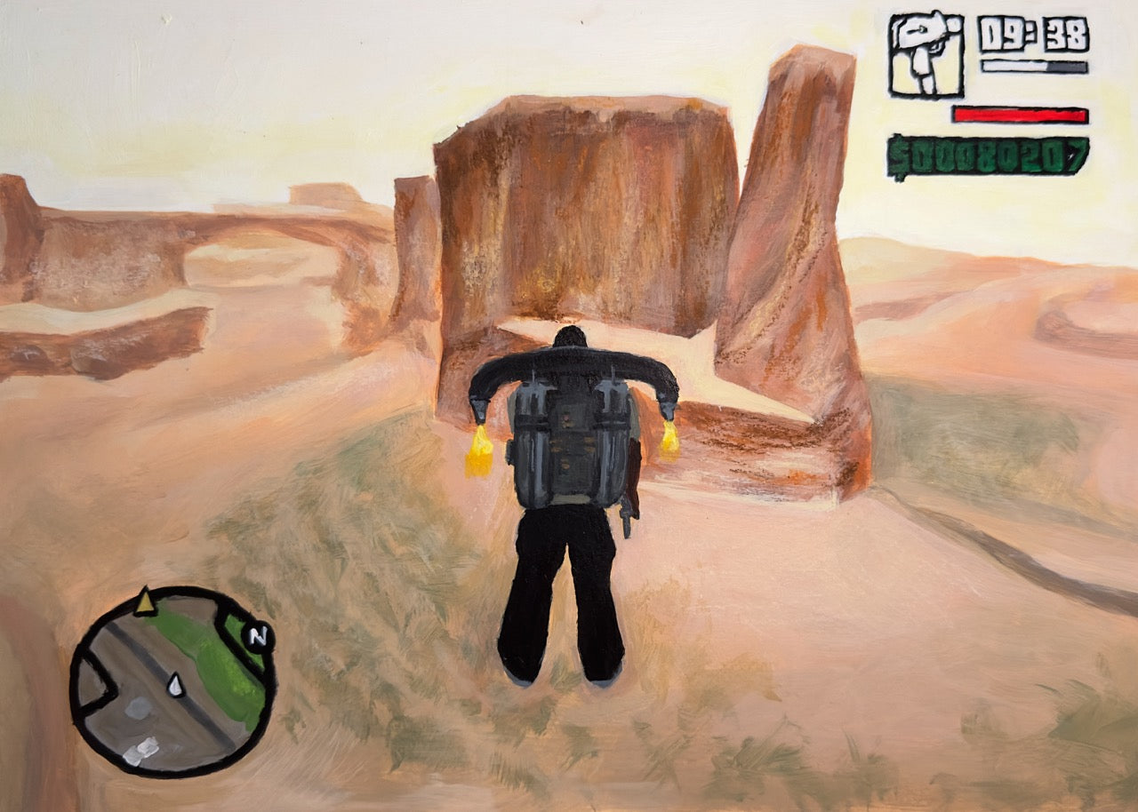 Jetpack (San Andreas) - Original Painting