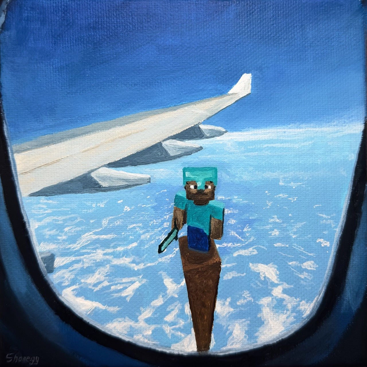 Height Limit (Minecraft) - Original Painting