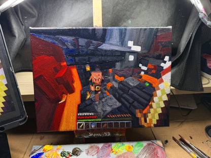 Minecraft Bastion - Original Painting