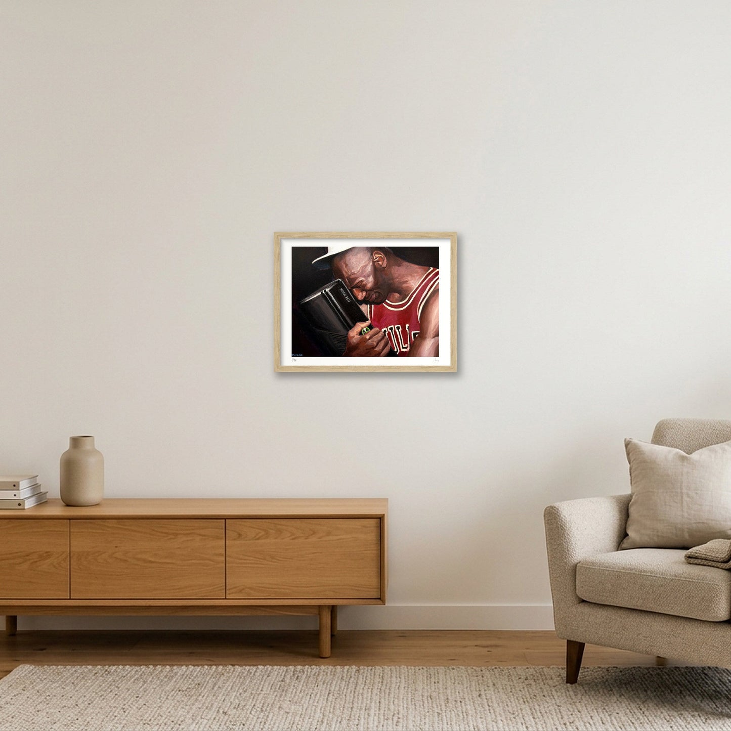 Christmas Morning — 40×30cm, 16×12" Oak Frame