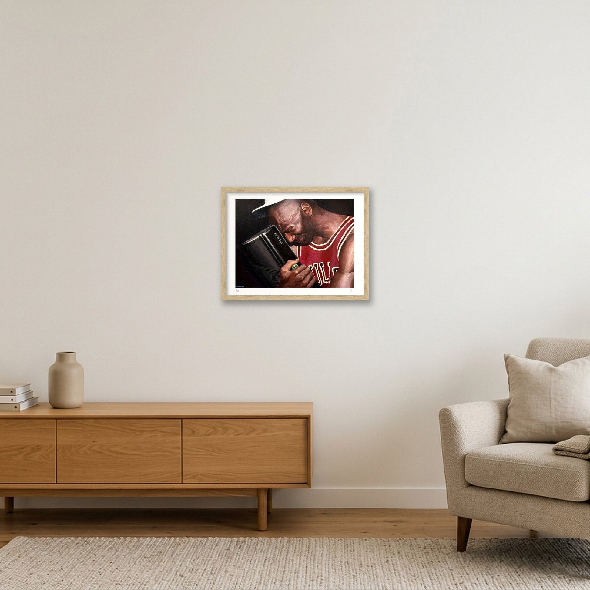 Christmas Morning — 40×30cm, 16×12" Oak Frame
