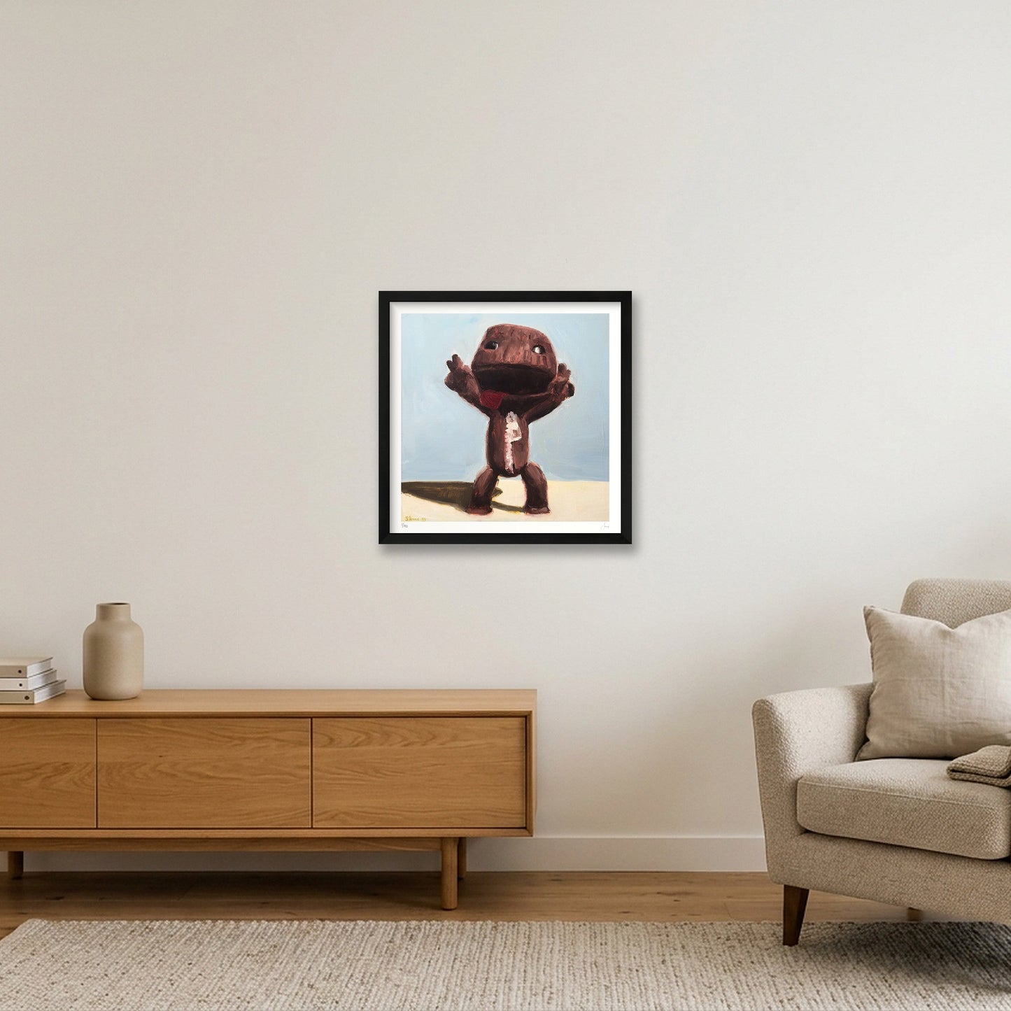 Sackboy — 40×40cm, 16×16" Black Frame