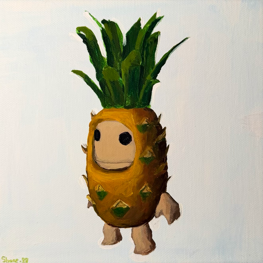 Pineapple Sackboy (lbp) - Original Painting