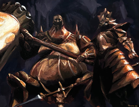 Orstein and Smough - Original Painting