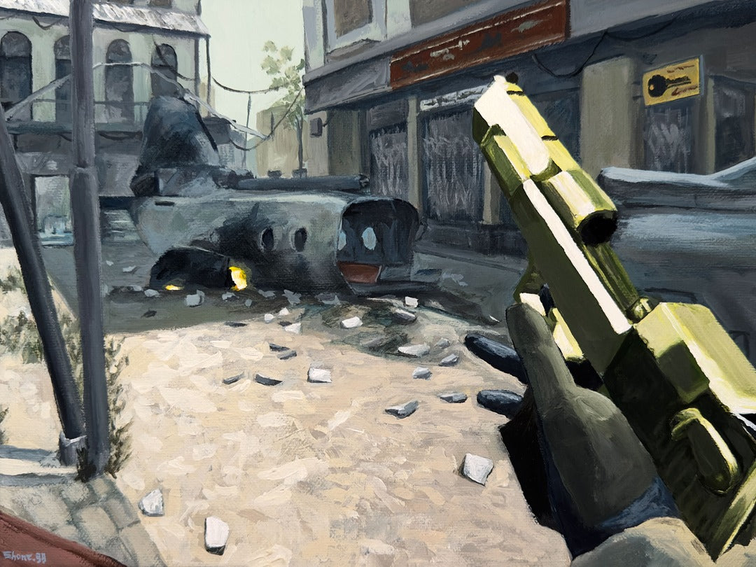 Deagle on Crash (CoD4) - Original Painting