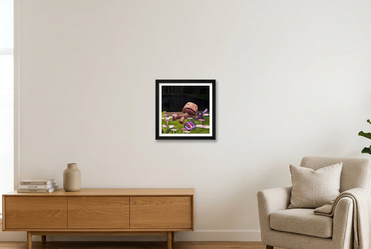 A Big Adventure — 30×30cm, 12×12" Black Frame