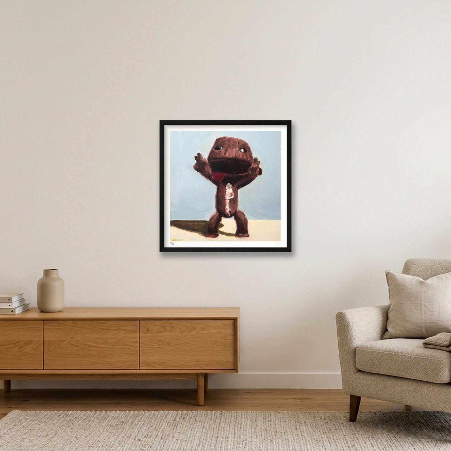 Sackboy — 50×50cm, 20×20" Black Frame