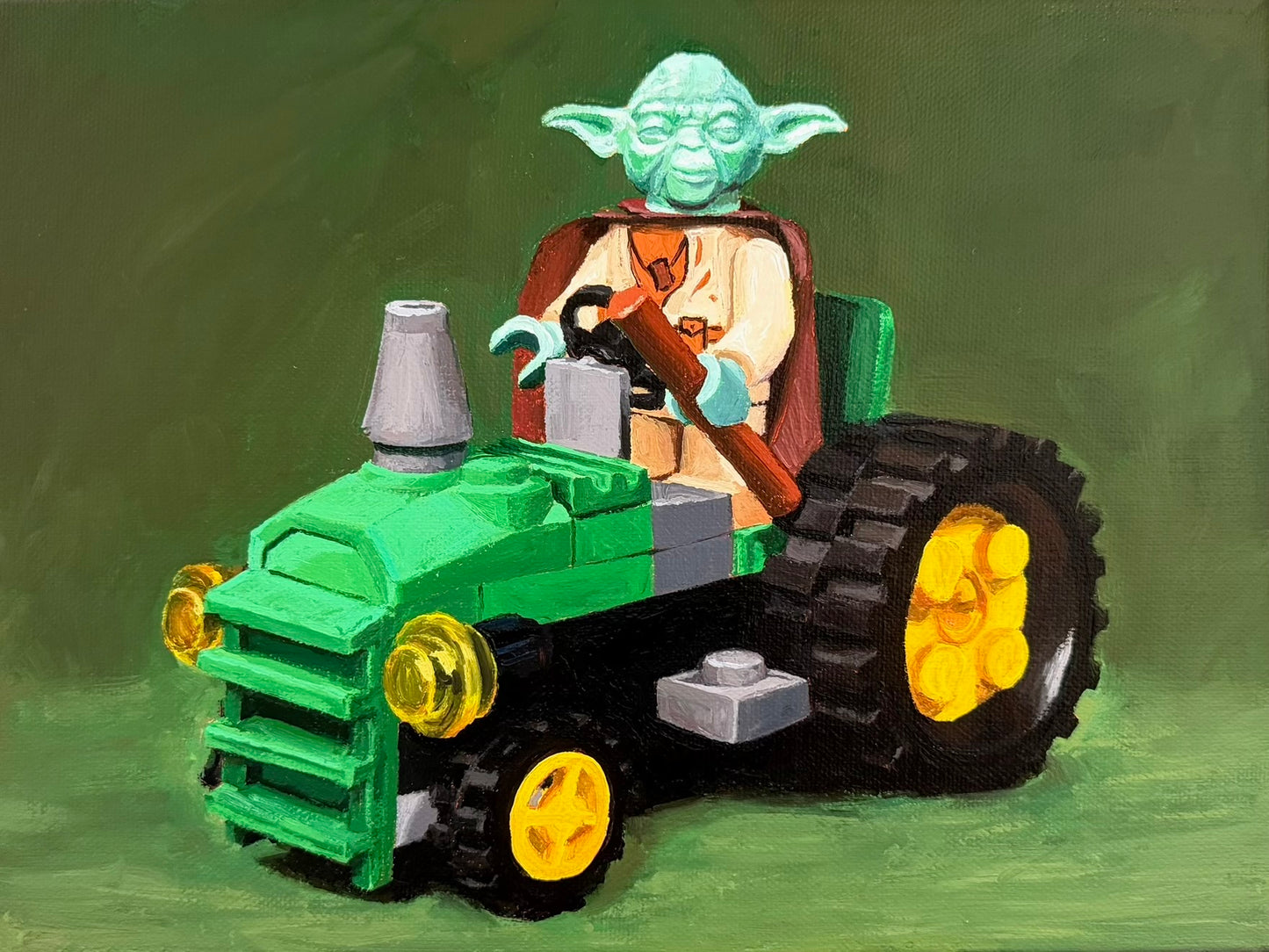 Yoda Tractor (LEGO) - Original Painting