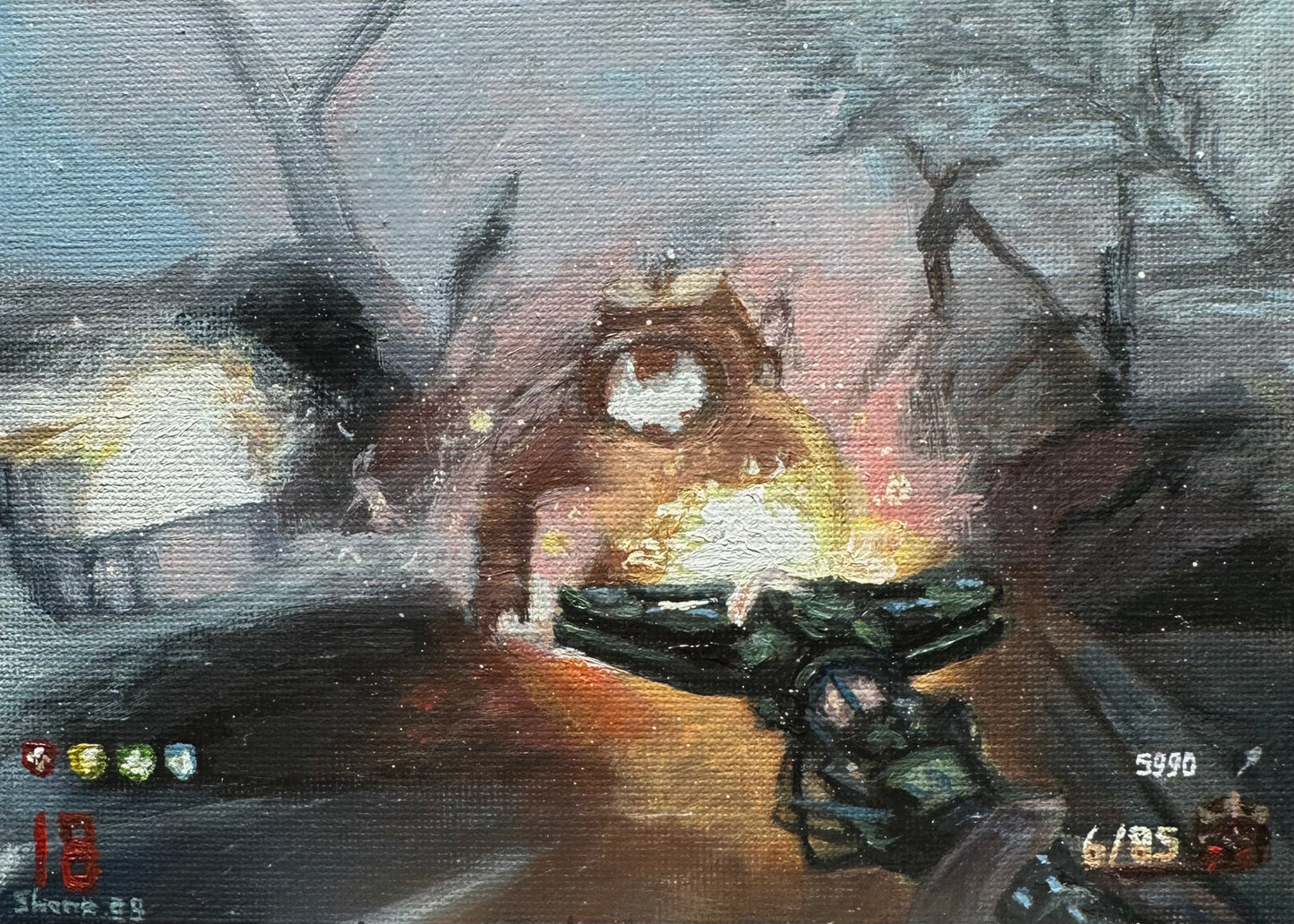 Fire staff on Origins (BO2) - Original Painting