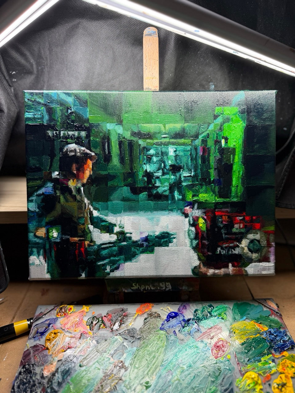 Five (Compressed) - Original Painting