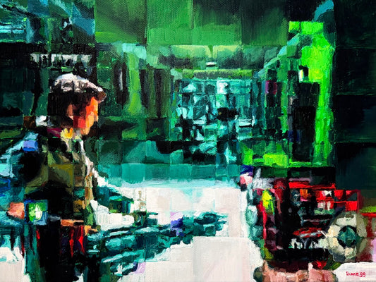 Five (Compressed) - Original Painting