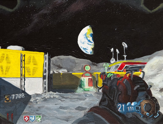 Mk2 on Moon (BO3) - Original Painting