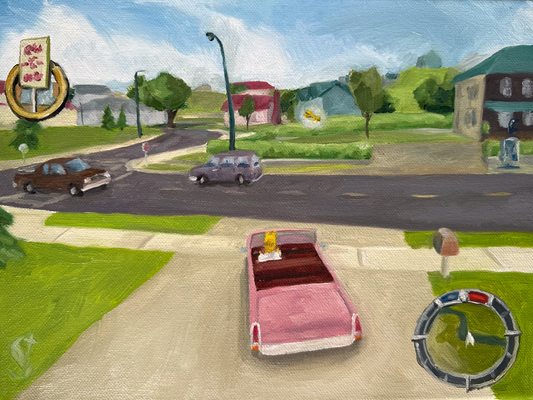 The Simpsons Hit & Run - Original Painting