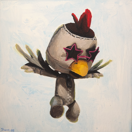 Chicken Sackboy (lbp) - Original Painting