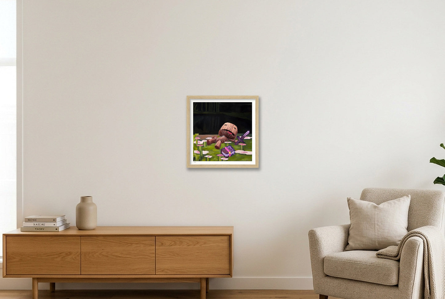 A Big Adventure — 30×30cm, 12×12" Oak Frame
