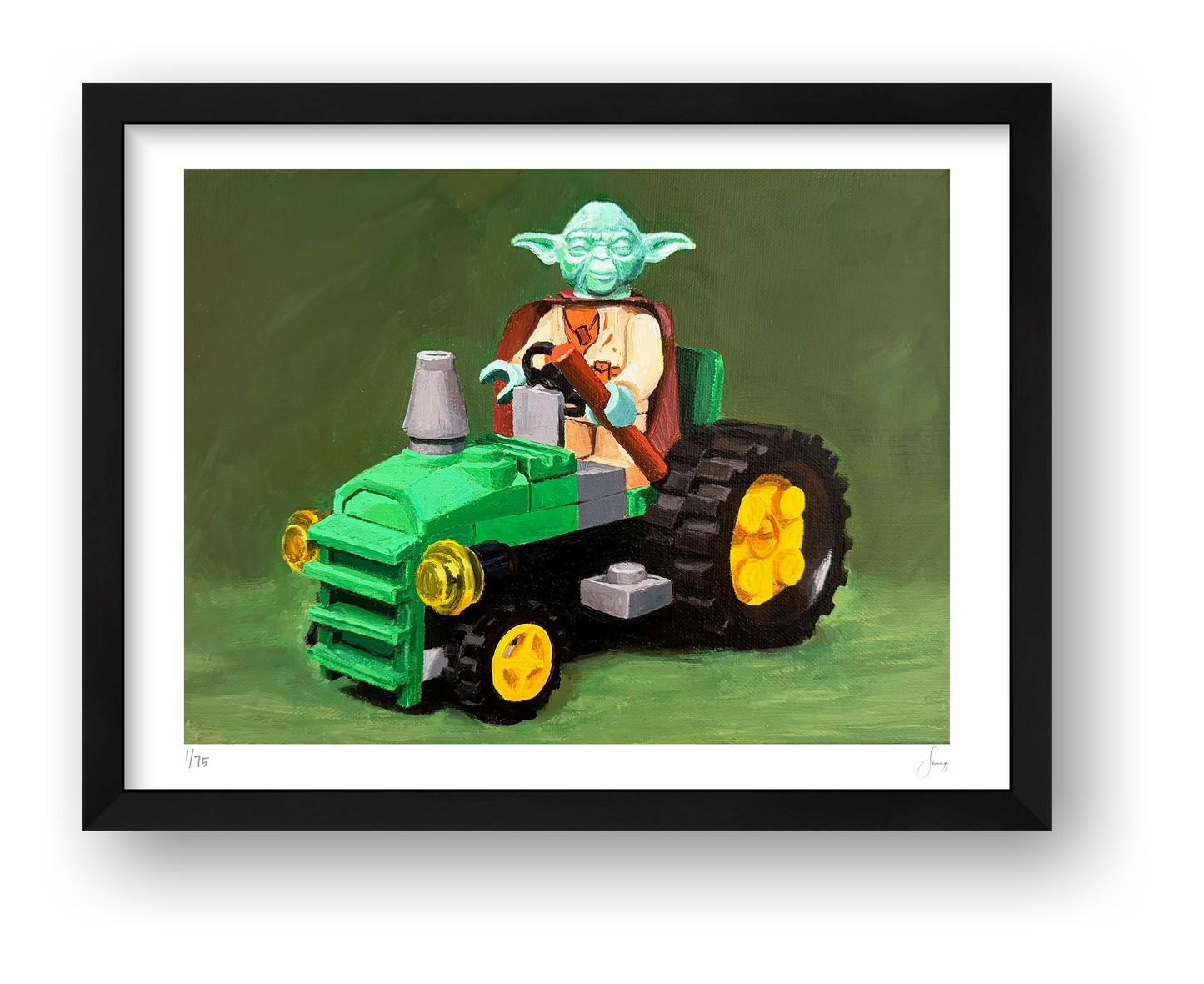Yoda Tractor — framed