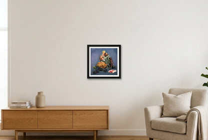 Jonsey the Terrible — 30×30cm, 12×12" Black Frame