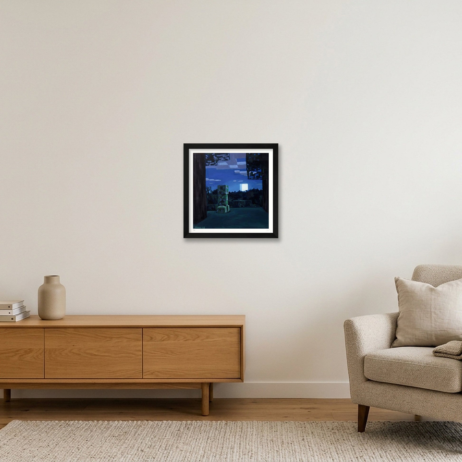 Creep — 30×30cm, 12×12" Black Frame