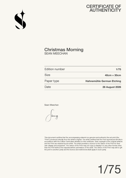Christmas Morning — Certificate of Authenticity
