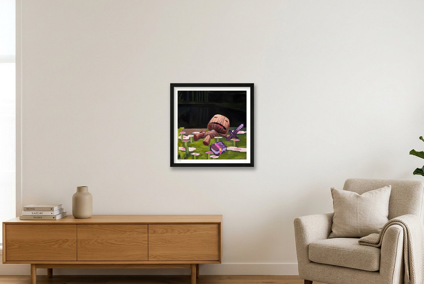A Big Adventure — 40×40cm, 16×16" Black Frame