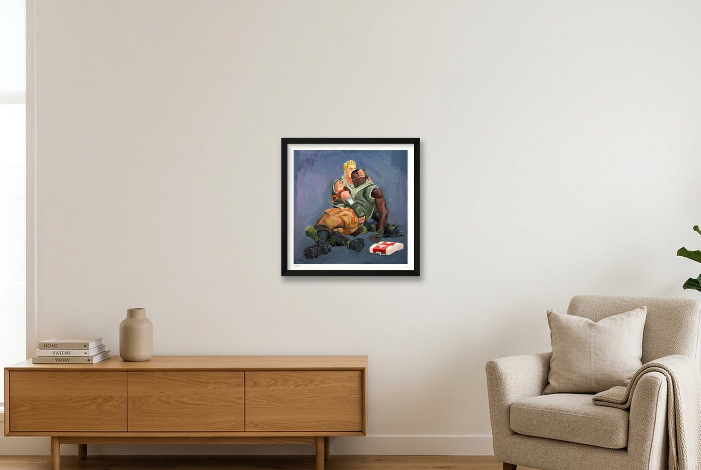 Jonsey the Terrible — 40×40cm, 16×16" Black Frame