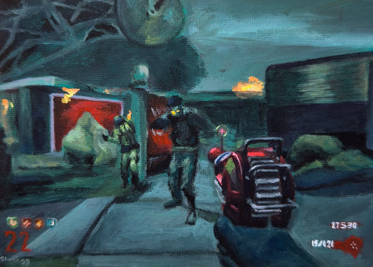 Raygun on Nuketown (BO2) - Original Painting